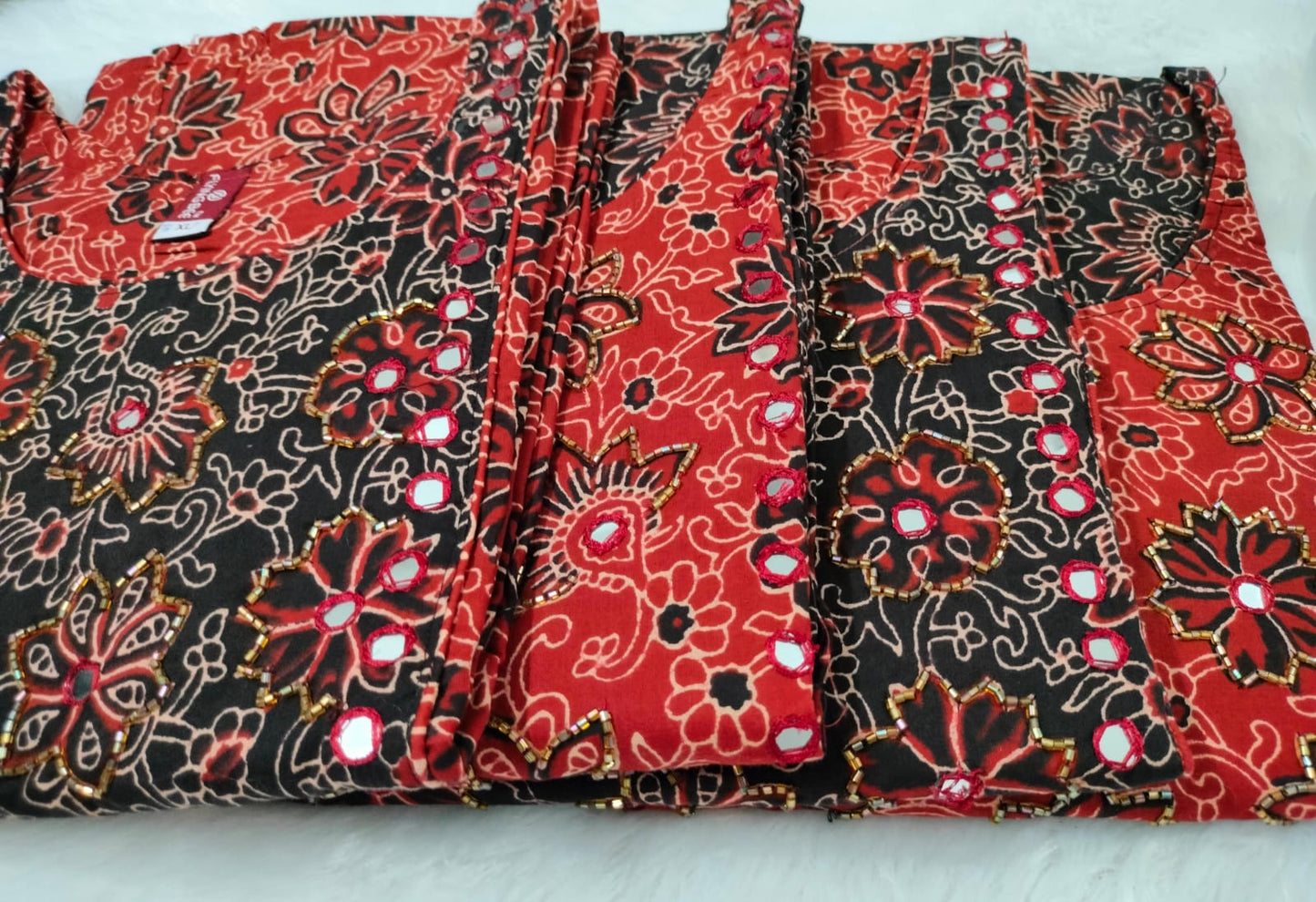 1. Ajrakh Cotton Kurthi